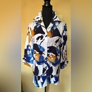 Chico's Multicolor Artistic Shirt